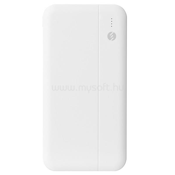 S-LINK Powerbank - IP-G10N 10000mAh (2xUSB, Micro usb, Type-C, led, fehér)