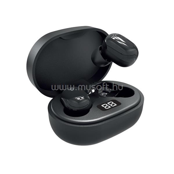 S-LINK SL-TWS05 vezeték nélküli fülhallgató (Bluetooth v5.0, mikrofon, fekete)