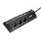 S-LINK Túlfeszültségvédő - PRZ03 (3m, 630 Joule, 2xUSB-A, 2xType-C, 2.4A/5V, 6000V, 6db schuko) S-LINK_42404 small