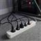 S-LINK Túlfeszültségvédő - SPG501S (1,5m, 750 Joule, 16A, 3680W, 5db schuko, fehér) S-LINK_22398 small