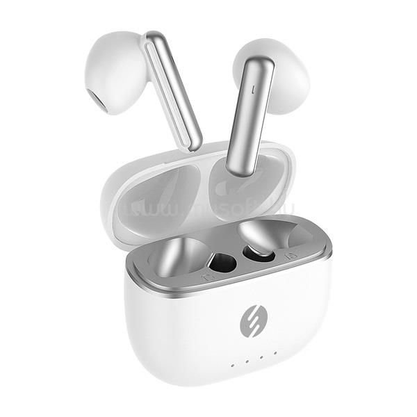S-LINK Weber G10 vezeték nélküli fülhallgató  (Bluetooth v5.1, Type-C, mikrofon, fehér)