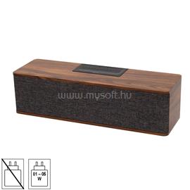 SAL sztereó retro hangszóró, vezeték nélküli, 2x5W, FM rádió, Bluetooth, beépített akkumulátor SAL_RRT7 small