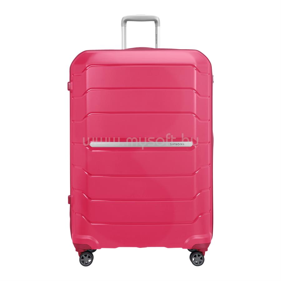 SAMSONITE 88540-6546 FLUX bővíthető Spinner 4 kerekű óriás bőrönd 81cm (Granita Red)