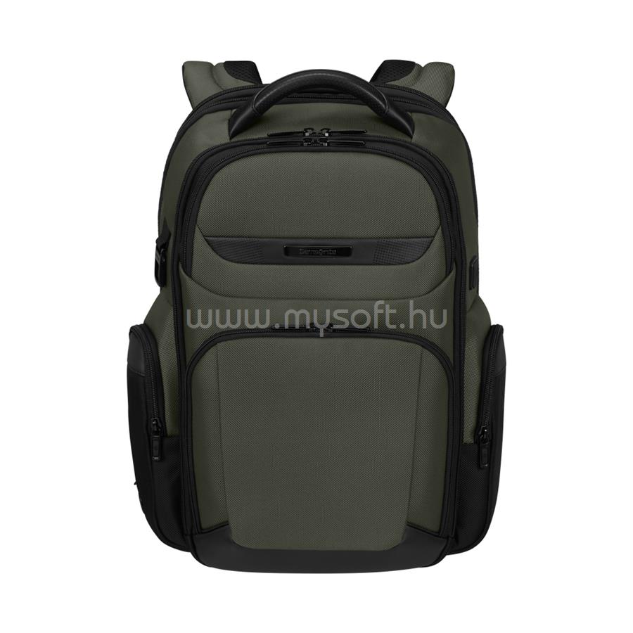 SAMSONITE PRO-DLX 6 Backpack 3 Volume Expandable 15.6" notebook hátizsák (zöld)