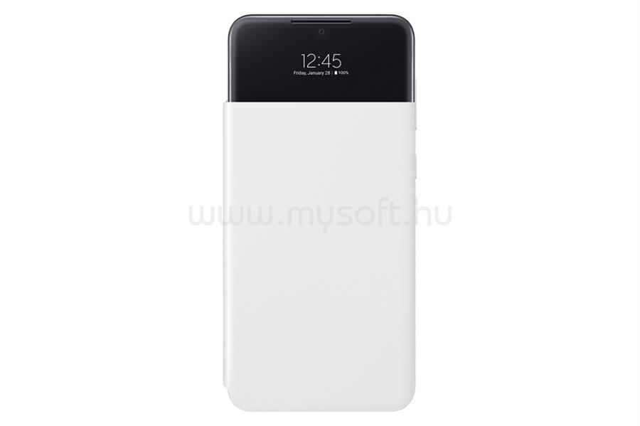 SAMSUNG Galaxy A33 5G Smart S View Wallet tok (fehér)