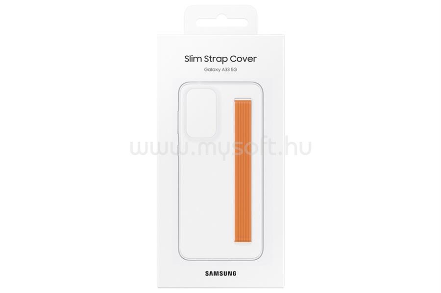 SAMSUNG Galaxy A33 5G Vékony szíjas tok (átlátszó)