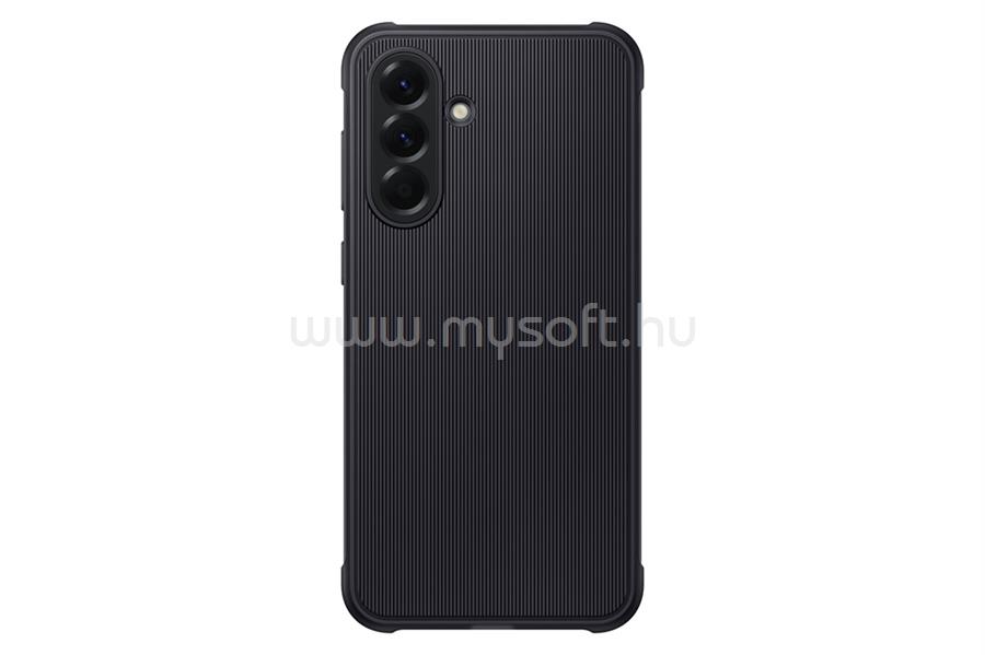 SAMSUNG Samsung A56 5G műanyag telefonvédő dupla rétegű, gumírozott, FEKETE