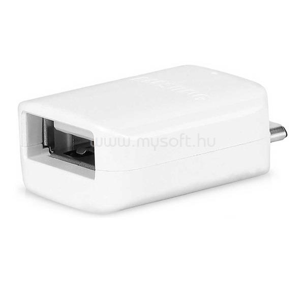 SAMSUNG adapter USB aljzat - microUSB, pendrive csatlakoztatás, FEHÉR