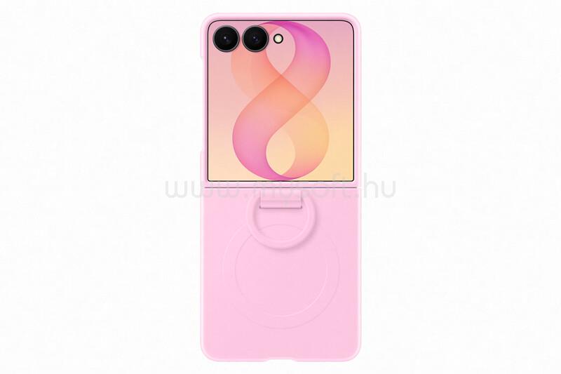 SAMSUNG Samsung Z Flip8 SAMSUNG szilikon telefonvédő telefongyűrű, mágneses, RÓZSASZÍN