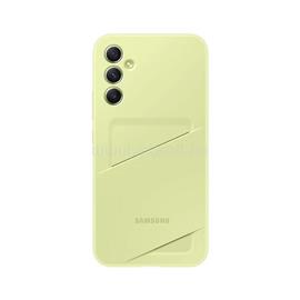 SAMSUNG Samsung A34 5G szilikon telefonvédő kártyazseb LIME EF-OA346TGEGWW small