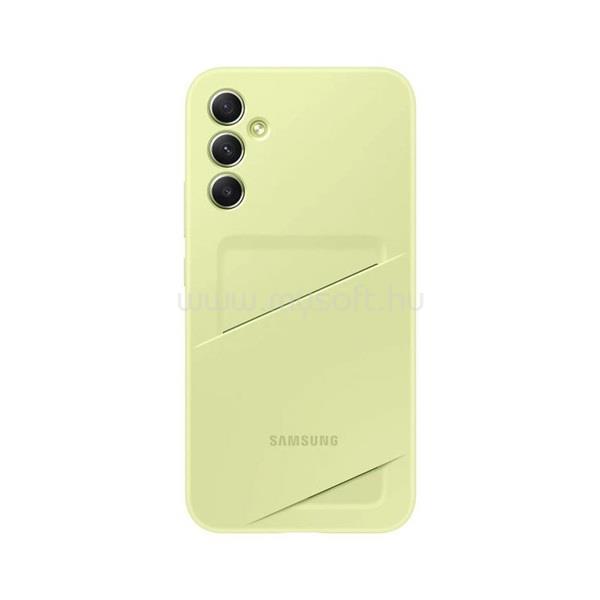 SAMSUNG Samsung A34 5G szilikon telefonvédő kártyazseb LIME