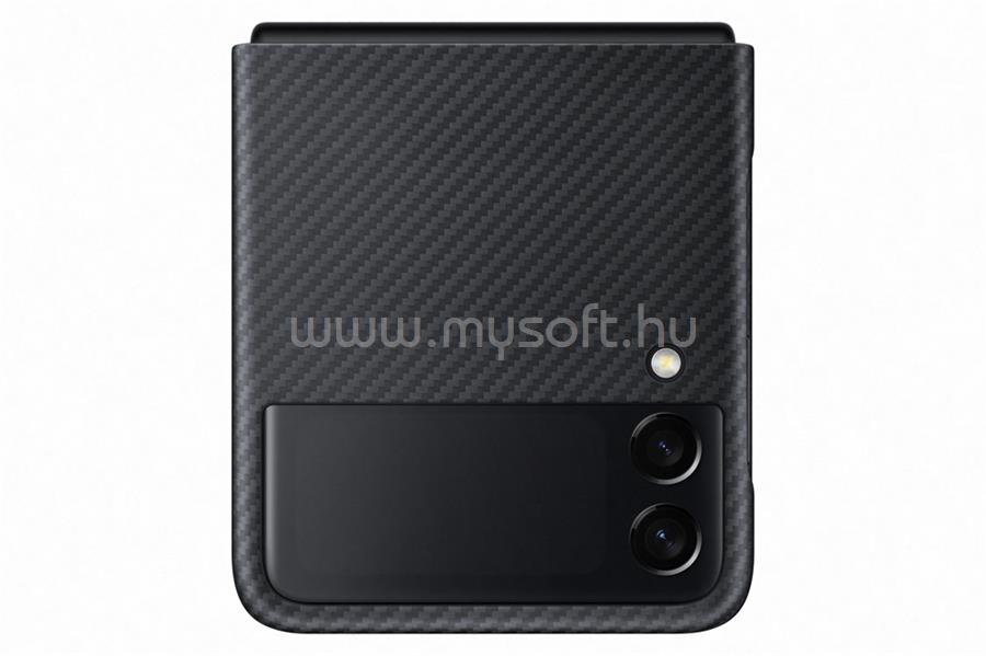 SAMSUNG Galaxy Z Flip3 Bőr tok (fekete)
