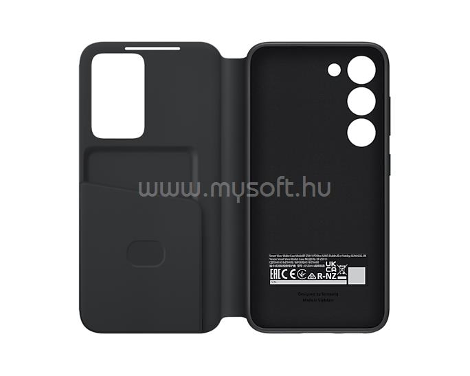 SAMSUNG EF-ZS911CBEGWW Galaxy S23 smart view fekete oldalra nyíló tok