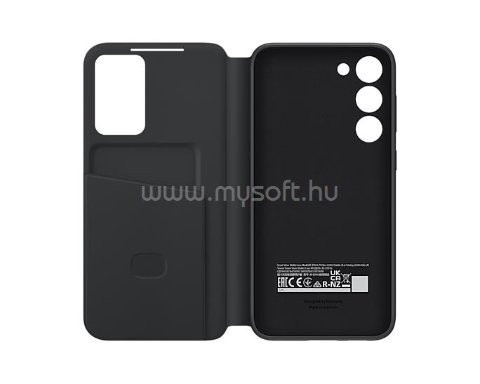 SAMSUNG EF-ZS916CBEGWW Galaxy S23 Plus smart view fekete oldalra nyíló tok