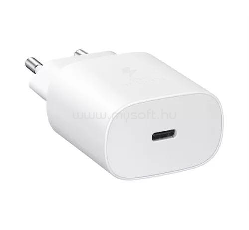 SAMSUNG EP-TA800EWE USB-C hálózati töltő 25W fehér, ECO csomagolásban