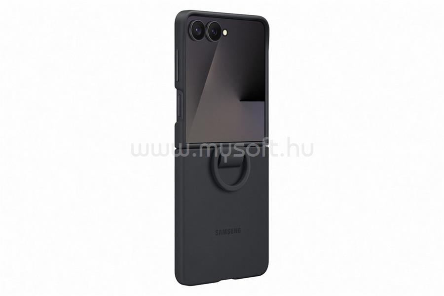 SAMSUNG Samsung Z Flip7 SAMSUNG szilikon telefonvédő telefongyűrű FEKETE