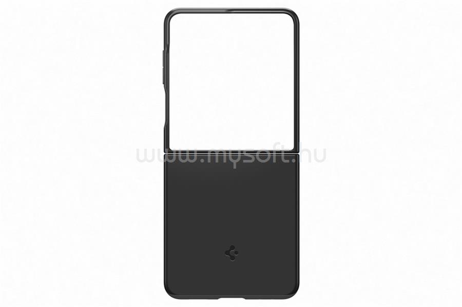 SAMSUNG Samsung Z Flip7 SPIGEN THIN FIT PRO műanyag telefonvédő matt, kameravédő, FEKETE