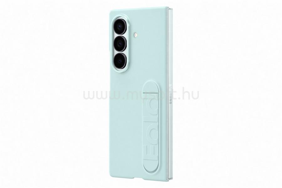 SAMSUNG Samsung Z Fold7 szilikon telefonvédő matt, kitámasztó + képernyővédő fólia, MENTA
