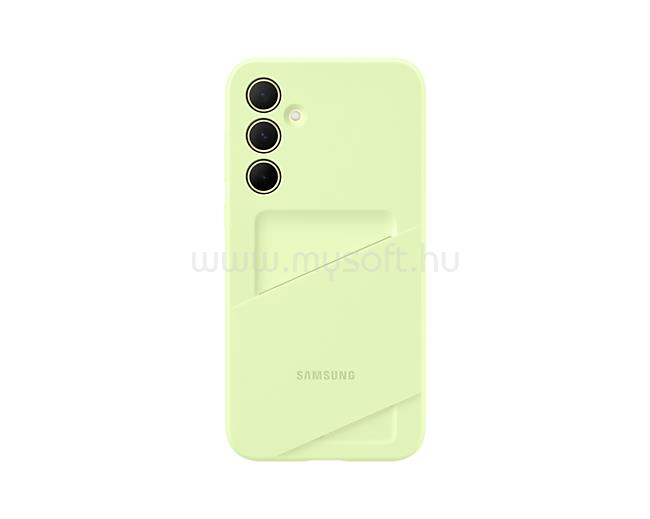 SAMSUNG Galaxy A35 (5G) kártyatartós tok (lime zöld)