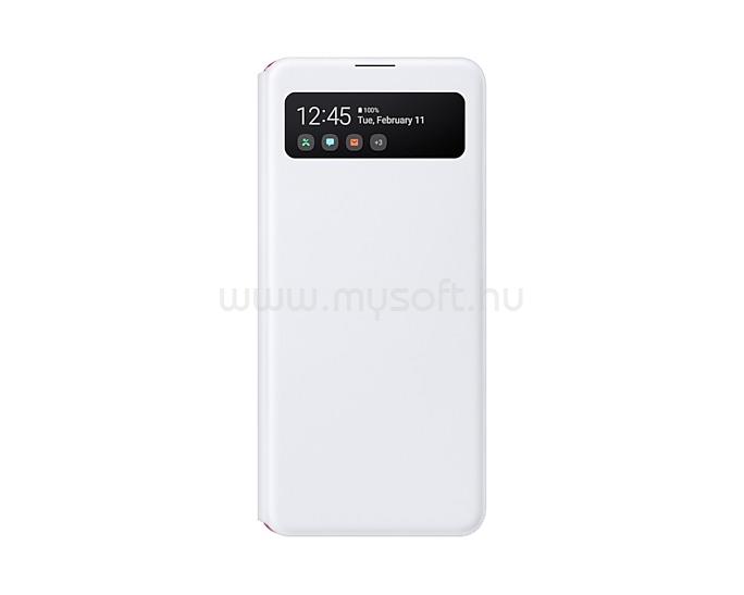 SAMSUNG Galaxy A41 S View Wallet Cover tok (fehér)