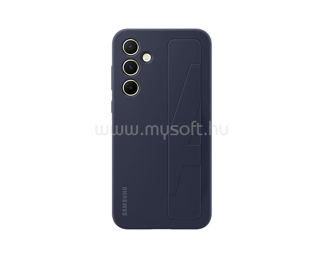 SAMSUNG Galaxy A55 (5G) szilikontok szíjjal (kékesfekete)