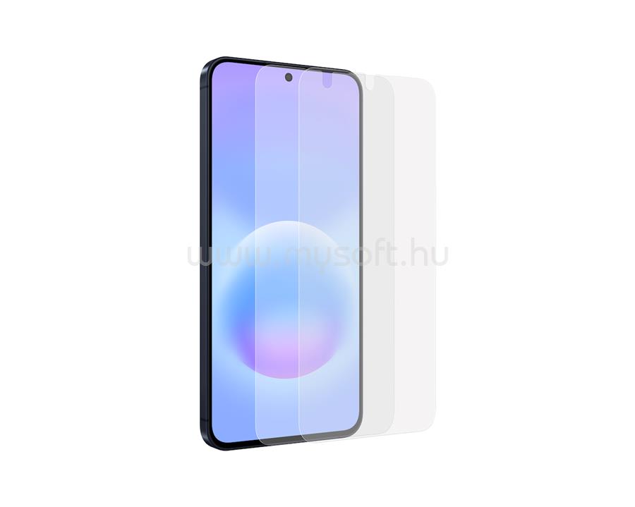 SAMSUNG Samsung A57 5G képernyővédő fólia 2db törlőkendő + segédkeret ÁTLÁTSZÓ