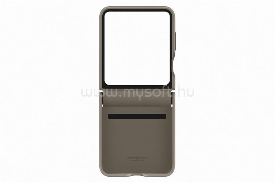 SAMSUNG Galaxy Flip5 Flap ECO-Leather Case, Etoupe