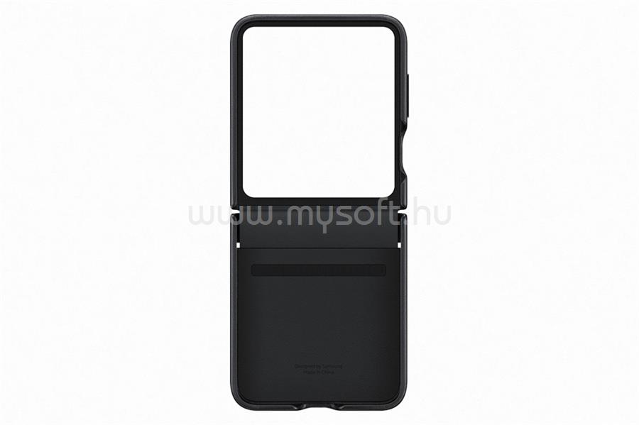 SAMSUNG Galaxy Flip5 Flap ökobőr tok (fekete)
