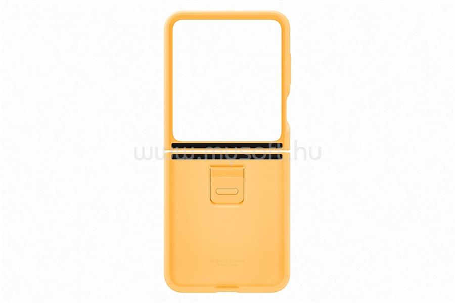SAMSUNG Galaxy Flip5 Silicone Case with Ring, Apricot