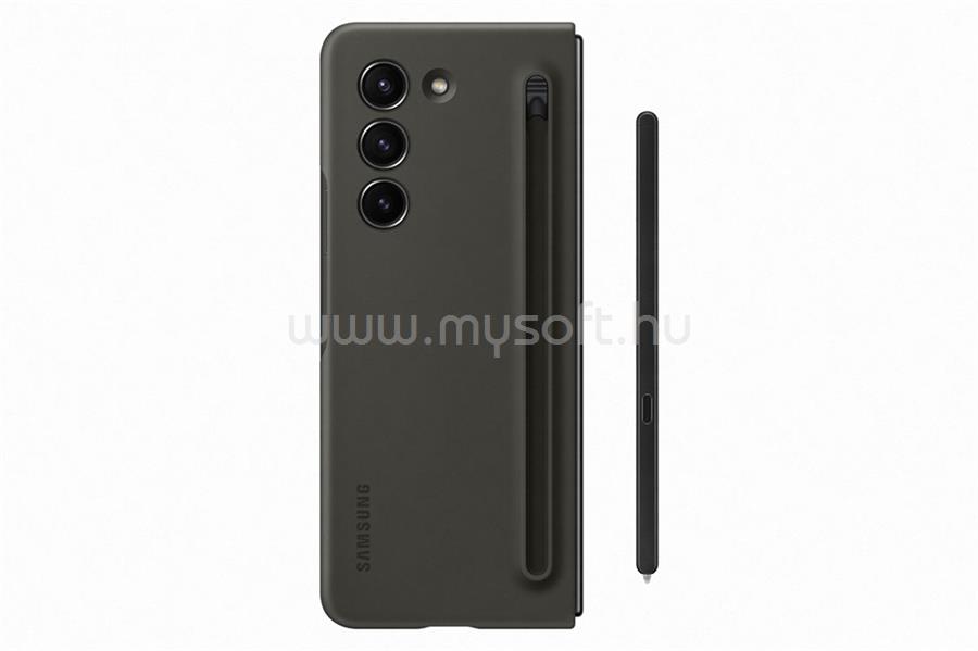 SAMSUNG Samsung Z Fold5 5G műanyag telefonvédő ultravékony + ceruza tartó GRAFIT