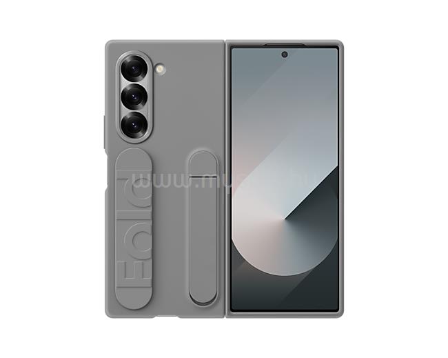 SAMSUNG Galaxy Fold6 szilikon tok szíjjal (szürke)