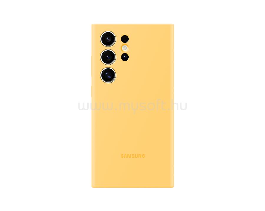 SAMSUNG Galaxy S24 Ultra szilikontok (sárga)