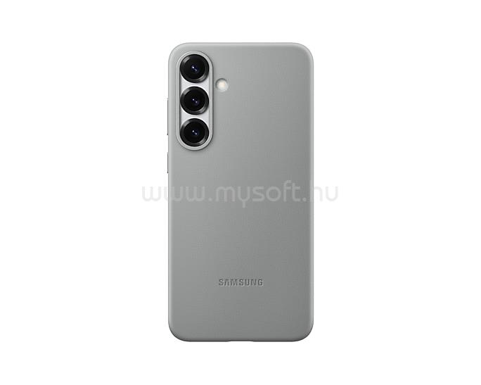 SAMSUNG Samsung S25 Plus műanyag telefonvédő ECO vegán bőr hátlap SÖTÉTSZÜRKE