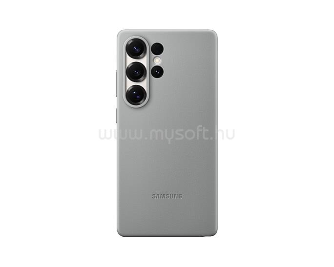 SAMSUNG Samsung S25 Ultra SAMSUNG műanyag telefonvédő ECO vegán bőr hátlap SÖTÉTSZÜRKE