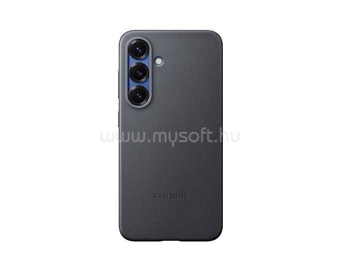 SAMSUNG Samsung S25 SAMSUNG műanyag telefonvédő ECO vegán bőr hátlap FEKETE