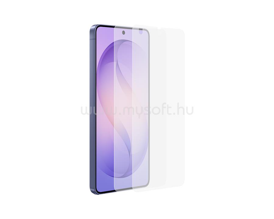 SAMSUNG Samsung S26 Ultra képernyővédő fólia 2db tükröződésmentes, törlőkendő + segédkeret, ÁTLÁTSZÓ