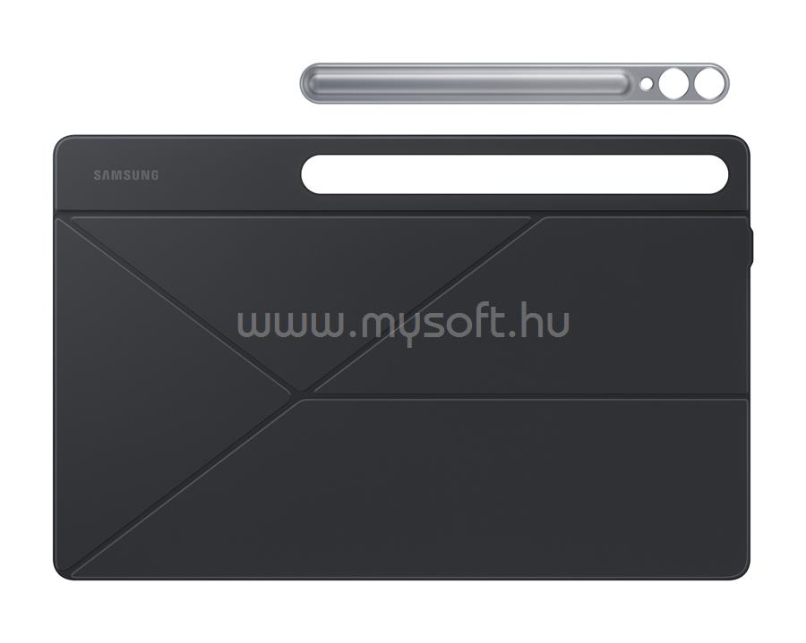 SAMSUNG Samsung Tab S9 Ultra LTE tok álló, bőr hatású aktív FLIP, ceruza tartó, FEKETE