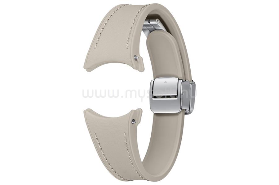 SAMSUNG Galaxy Watch6 40mm D-Buckle Hybrid Eco-Leather Band (Slim, S/M) okosóra szíj, Etoupe