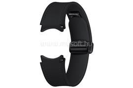 SAMSUNG Galaxy Watch6 44mm D-Buckle Hybrid Eco-Leather Band (Normal, S/M) okosóra szíj (fekete) ET-SHR94LBEGEU small