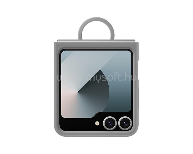 SAMSUNG Galaxy Z Flip6 szilikon tok gyűrűvel (szürke)