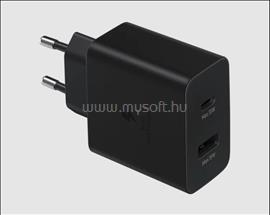 SAMSUNG hálózati töltő USB+Type-C aljzat 35W, PD gyorstöltő 3.0, FEKETE EP-TA220NBEGEU small