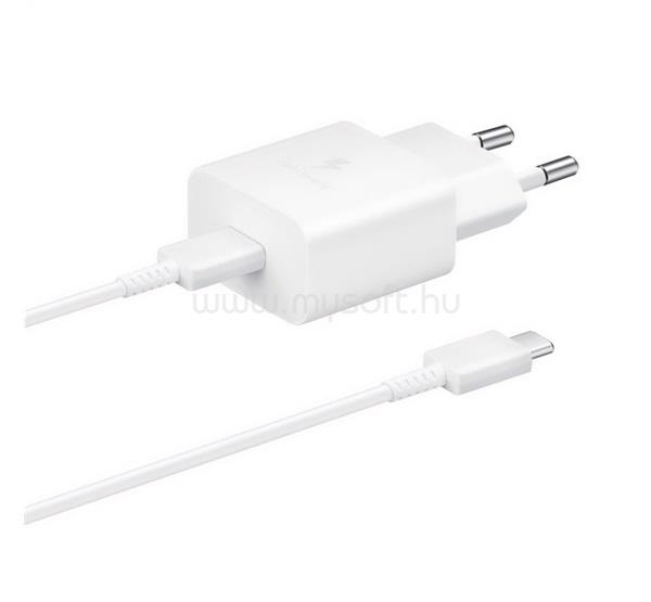 SAMSUNG SAMSUNG hálózati töltő Type-C aljzat 15W, OEM, FEHÉR