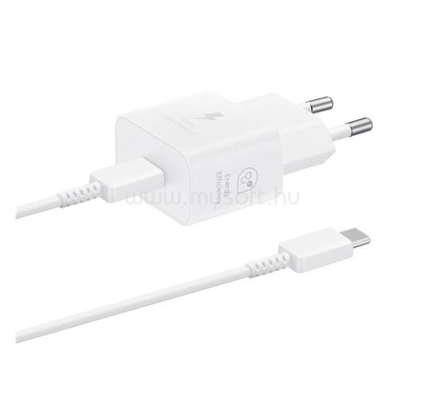 SAMSUNG SAMSUNG hálózati töltő Type-C aljzat 25W, OEM, FEHÉR