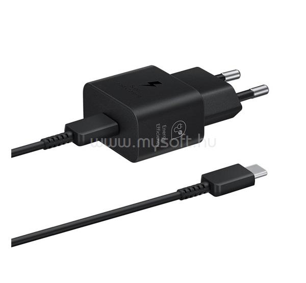 SAMSUNG SAMSUNG hálózati töltő Type-C aljzat 25W, OEM, FEKETE