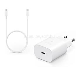 SAMSUNG hálózati töltő Type-C aljzat 25W, PD gyorstöltő 3.0 + 100cm Type-C kábel, FEHÉR EP-TA800EWE_+_EP-DG980BWE small
