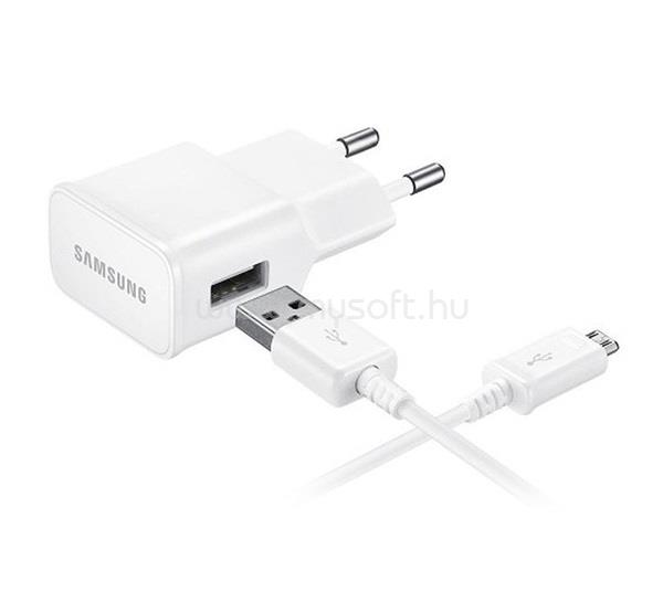 SAMSUNG SAMSUNG hálózati töltő USB aljzat 8W + ECB-DU4AWE/ECB-DU68WE microUSB kábel, OEM, FEHÉR