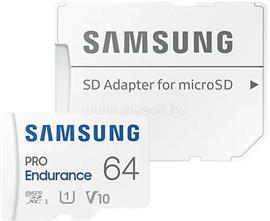 SAMSUNG Memóriakártya Micro SDXC 64GB PRO Endurance, Class10, R100/W30 + SD adapter MB-MJ64KA/EU small