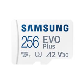 SAMSUNG MicroSD kártya - 256GB MB-MC256SA/EU (EVO PLUS, microSDXC, UHS-I, R160, adapter) MB-MC256SA/EU small