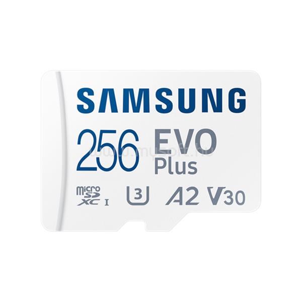 SAMSUNG MicroSD kártya - 256GB MB-MC256SA/EU (EVO PLUS, microSDXC, UHS-I, R160, adapter)