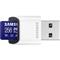 SAMSUNG MicroSD kártya - 256GB MB-MD256SB/WW (PRO PLUS kártyaolvasóval, R180/W130, adapter, 256GB) MB-MD256SB/WW small